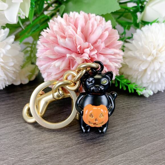 Coach CW480 Halloween Cat Bag Charm - Picture 1 of 5